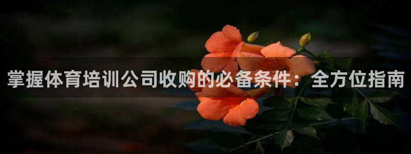 尊龙凯时人生就是博官网登录：掌握体育培训公司收购的必
