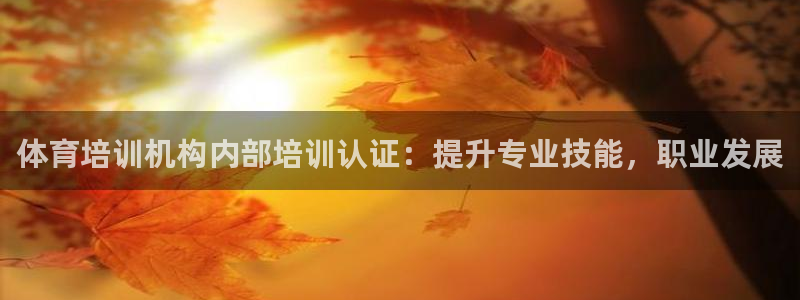 凯时官网app下载官方网站：体育培训机构内部培训认证