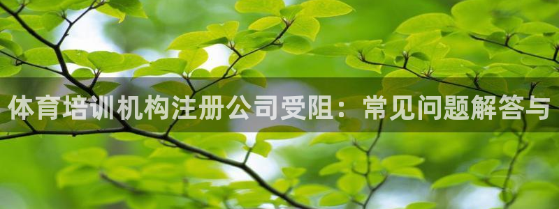尊龙/人生就是博：体育培训机构注册公司受阻：常见问题