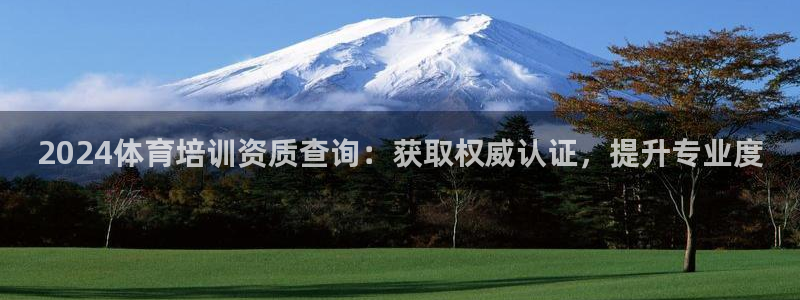 凯时登录界面：2024体育培训资质查询：获取权威认证