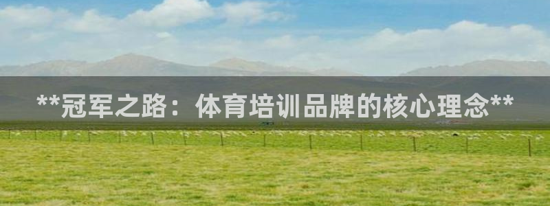 尊龙AG旗舰店：**冠军之路：体育培训品牌的核心理念
